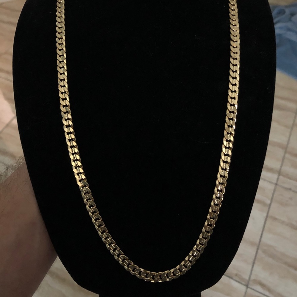 14k gold filled Cuban chain 30in stamped